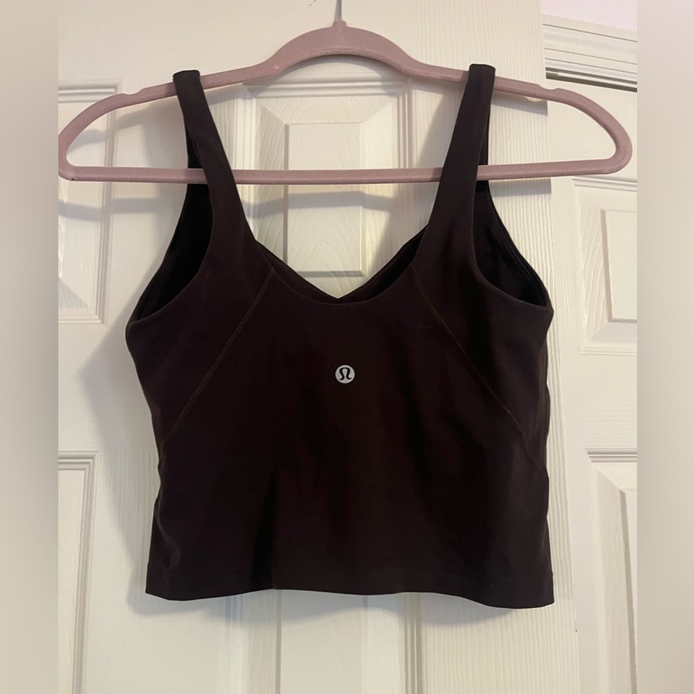 Lululemon dark brown align tank top